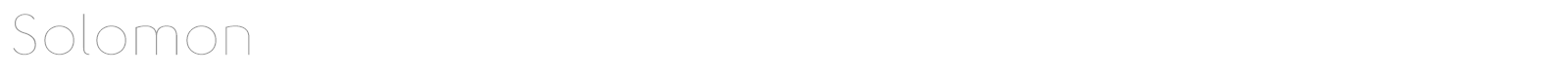 SOLOMON font preview